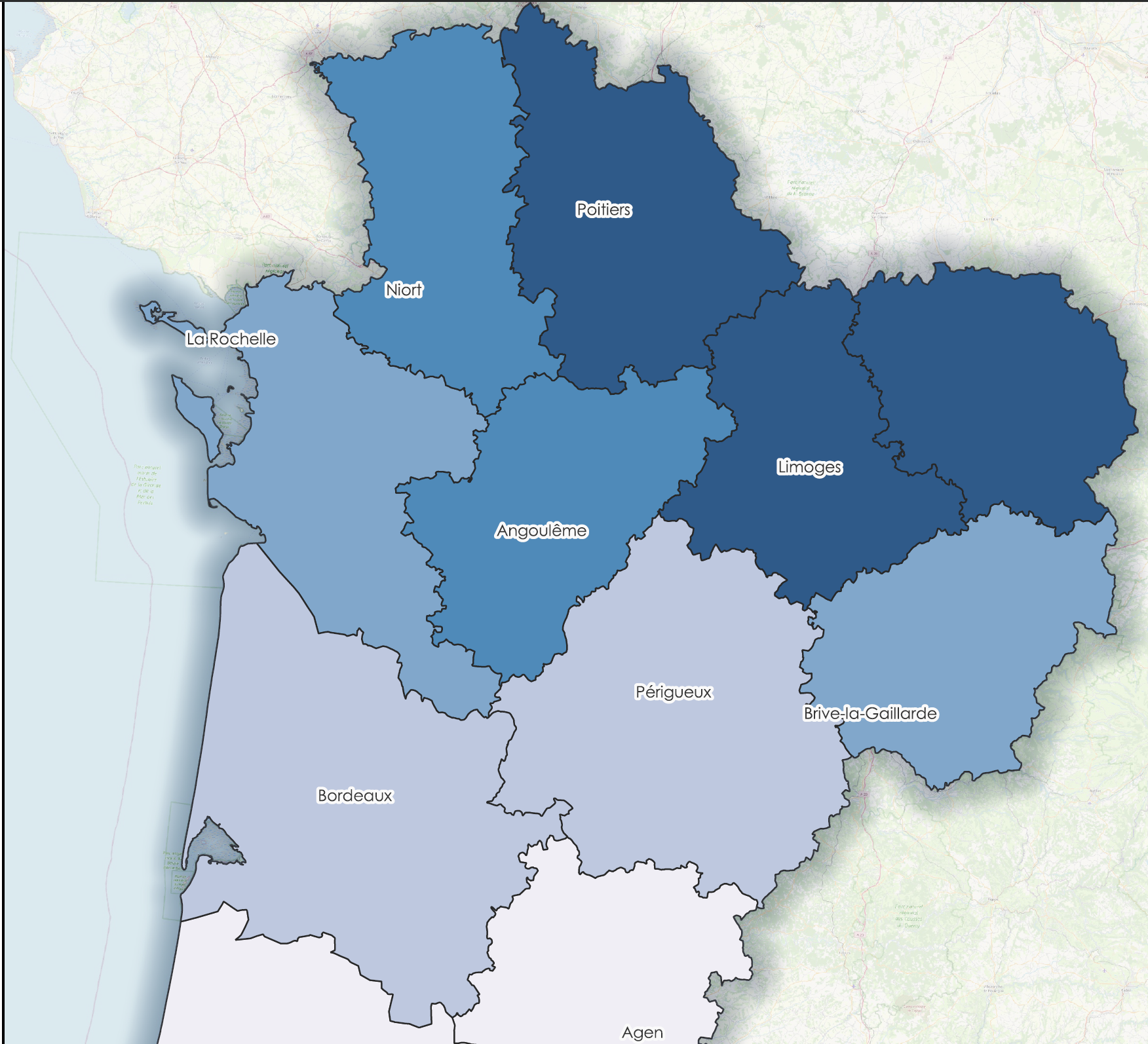 Données santé agrégées à l'échelle départementale : disparités masquées, moyennes peu exploitables pour action locale